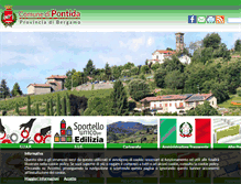 Tablet Screenshot of comune.pontida.bg.it